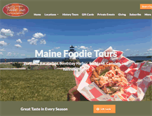 Tablet Screenshot of mainefoodietours.com